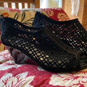 Black Wedge shoes